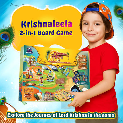 Kreeda Krishna leela A Divine 2-in-1 Board Game Kit