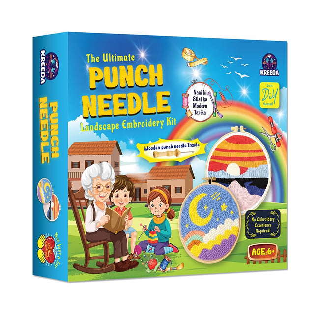 Kreeda Punch Needle Landscape Embroidery Kit