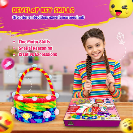 Kreeda Rainbow Woven Basket Making Kit