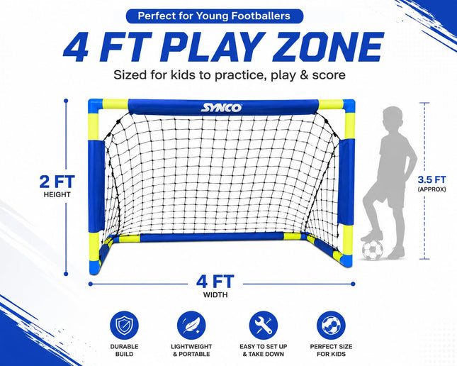 Synco Football Goal Post Foldable For Kids