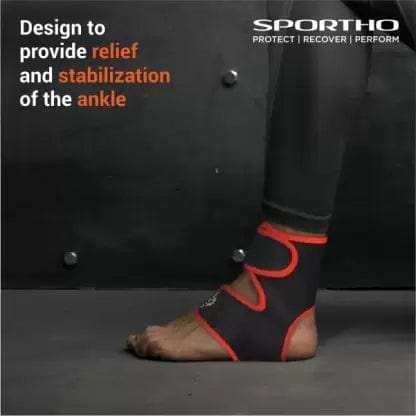 Nivia Orthopedic Performance Ankle Support Adjustable( Free Size, Black)