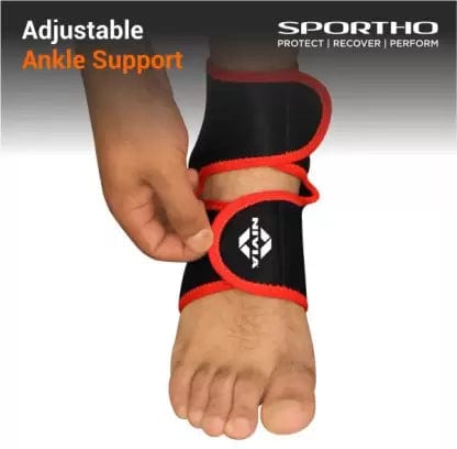 Nivia Orthopedic Performance Ankle Support Adjustable( Free Size, Black)