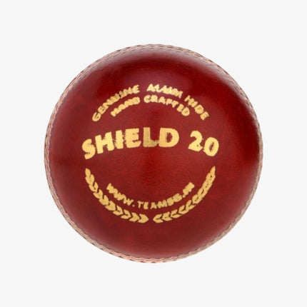 SG Shield 20 Leather Ball 2 Piece Red