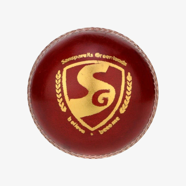 SG Shield 20 Leather Ball 2 Piece Red