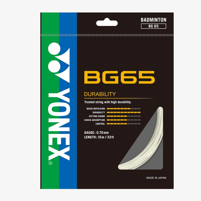 Yonex BG 65 Badminton String Durability