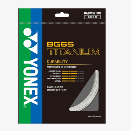 Yonex BG 65 Badminton String Titanium