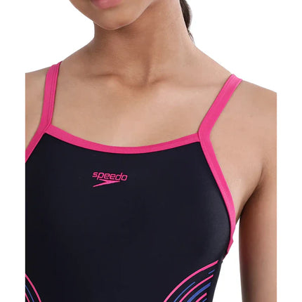 Speedo JF Placement Tinstrap Muscleback One Piece