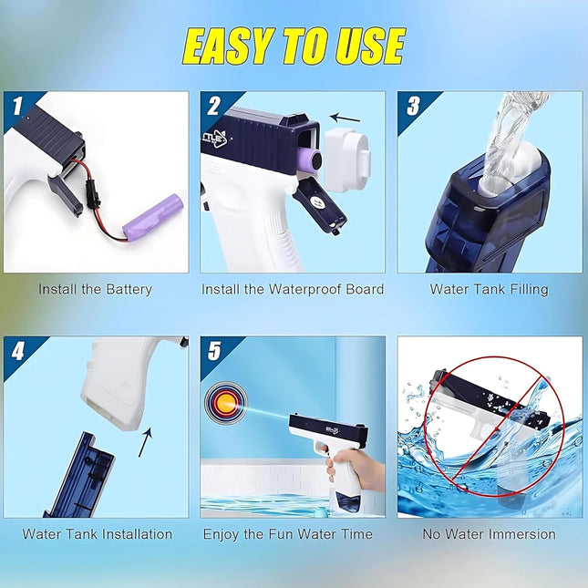 Lumo Electic Continuous Emission Pistol Water Gun