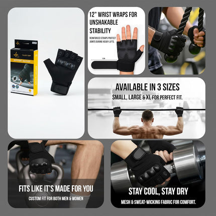 Pulseit Flex Weight Lifting/Support Gloves