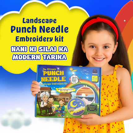 Kreeda Punch Needle Landscape Embroidery Kit