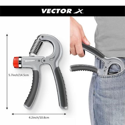 VectorX Adjustable hand Grip with Counter (5kg-60kg)