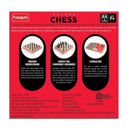 Funskool Wooden Chess Deluxe