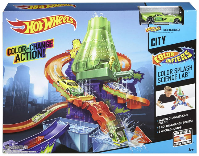 Mattel Hot Wheels Color Splash Science Lab Playset