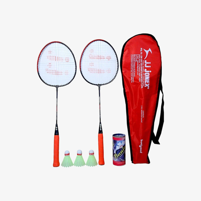 JJ Jonex BUNIYAD Badminton Set with 3 Piece Plastic Shuttlecock