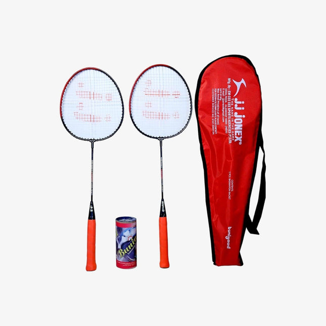 JJ Jonex BUNIYAD Badminton Set with 3 Piece Plastic Shuttlecock