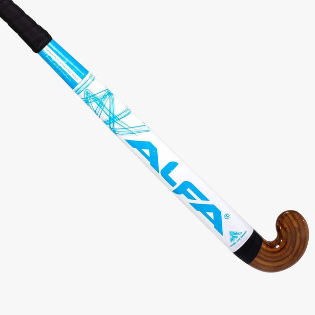 ALFA Magnum Wooden Hockey Stick with Sticker Finish Jr