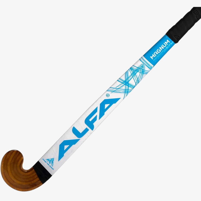 ALFA Magnum Wooden Hockey Stick with Sticker Finish Jr