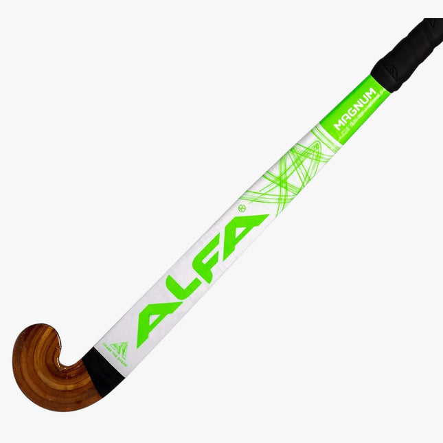 ALFA Magnum Wooden Hockey Stick with Sticker Finish - Senior