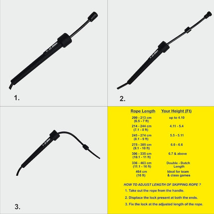 JJ Jonex Speed Adjustable Skipping Rope Gym