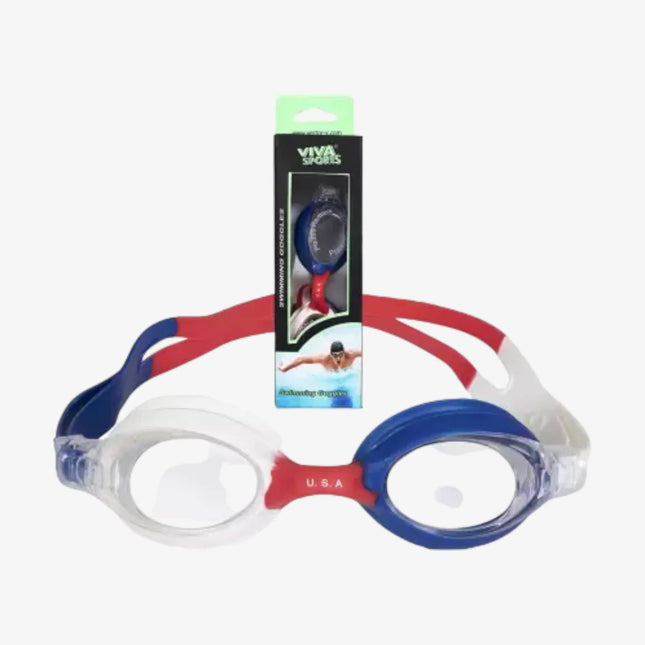 Viva Swimming Counrty Anti Fog Googgle (Junior, USA)