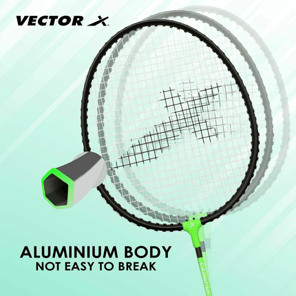 Vector X VXB-7022 Badminton Racquet for Adults (Multicolor)