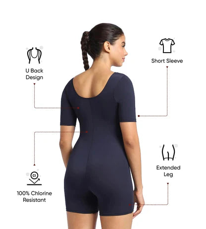 Speedo AF Myrtle Short Sleeve Legsuit (36)