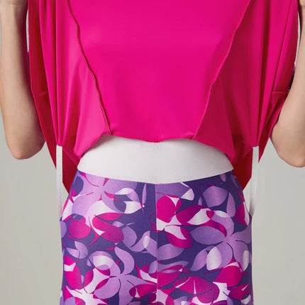 SPEEDO AF Printed Closeback Short Sleeve Swimdress With Boyleg