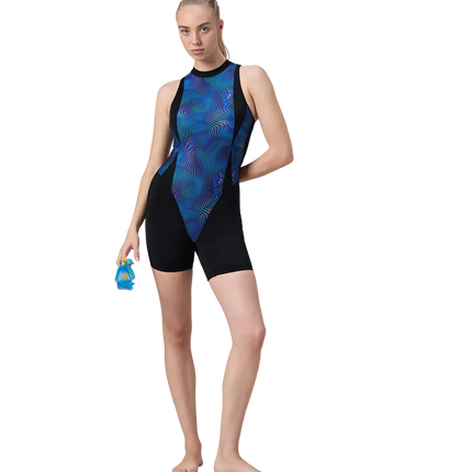Speedo AF Printed Highneck Legsuit