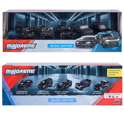 Majorette Black Edition Premium 5 Cars Set