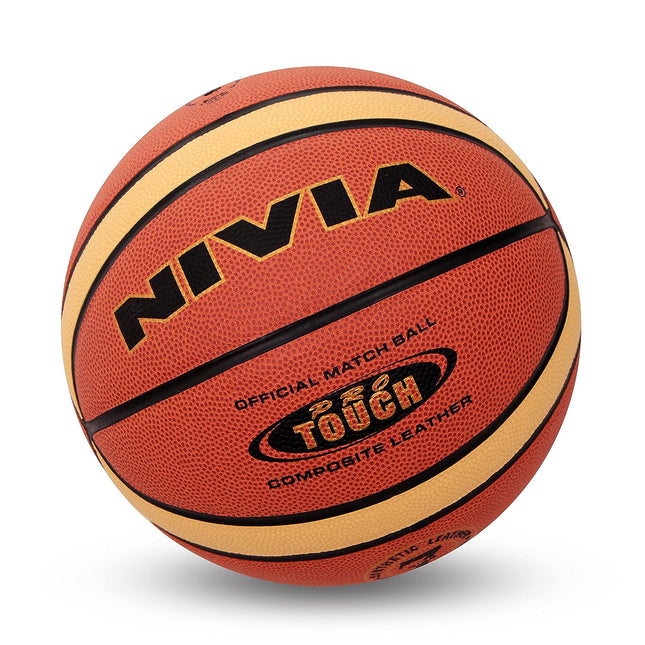 Nivia Pro-Touch Leather Pasted Basketball Ball