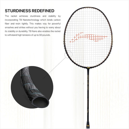 Li-Ning Wind Lite Stealth Strung Badminton Racquet