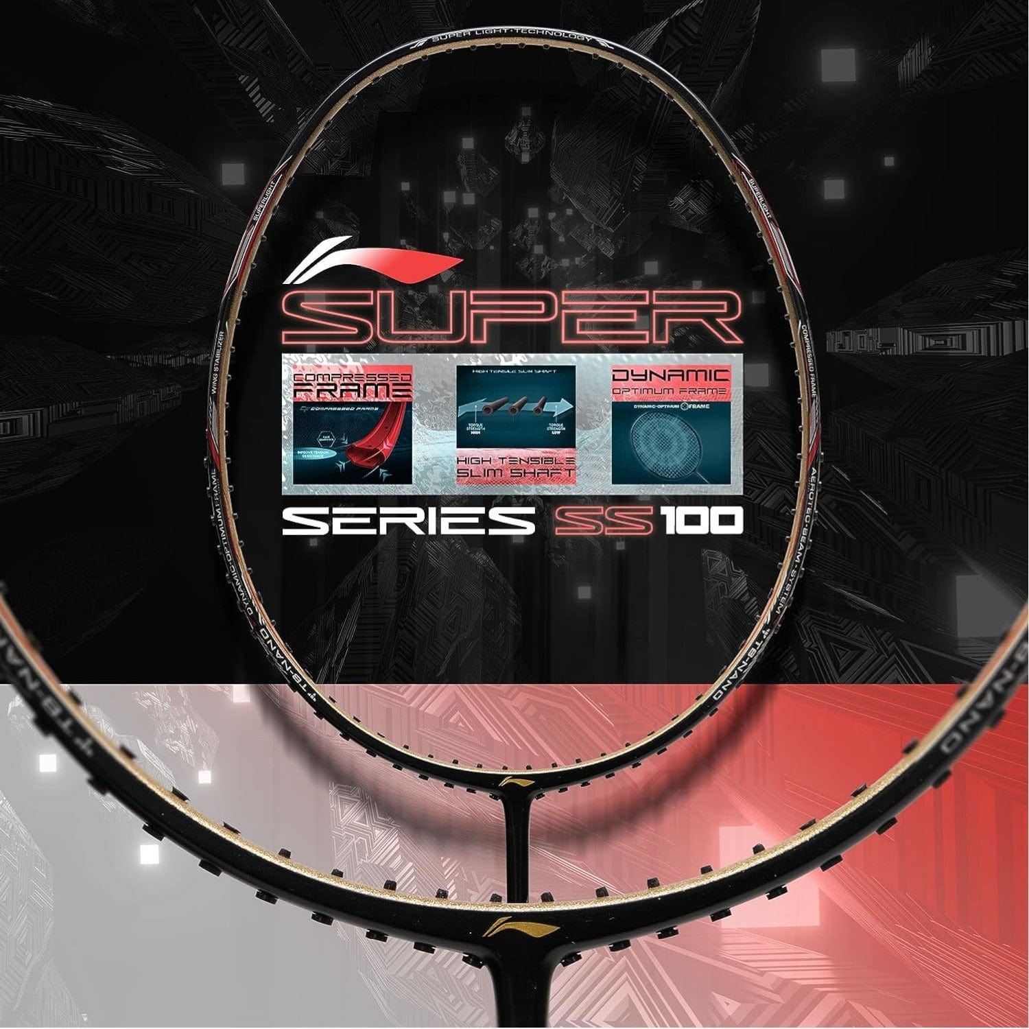 Li-Ning Super Series 100 Badminton Strung Racket – Romjee Sports Llp