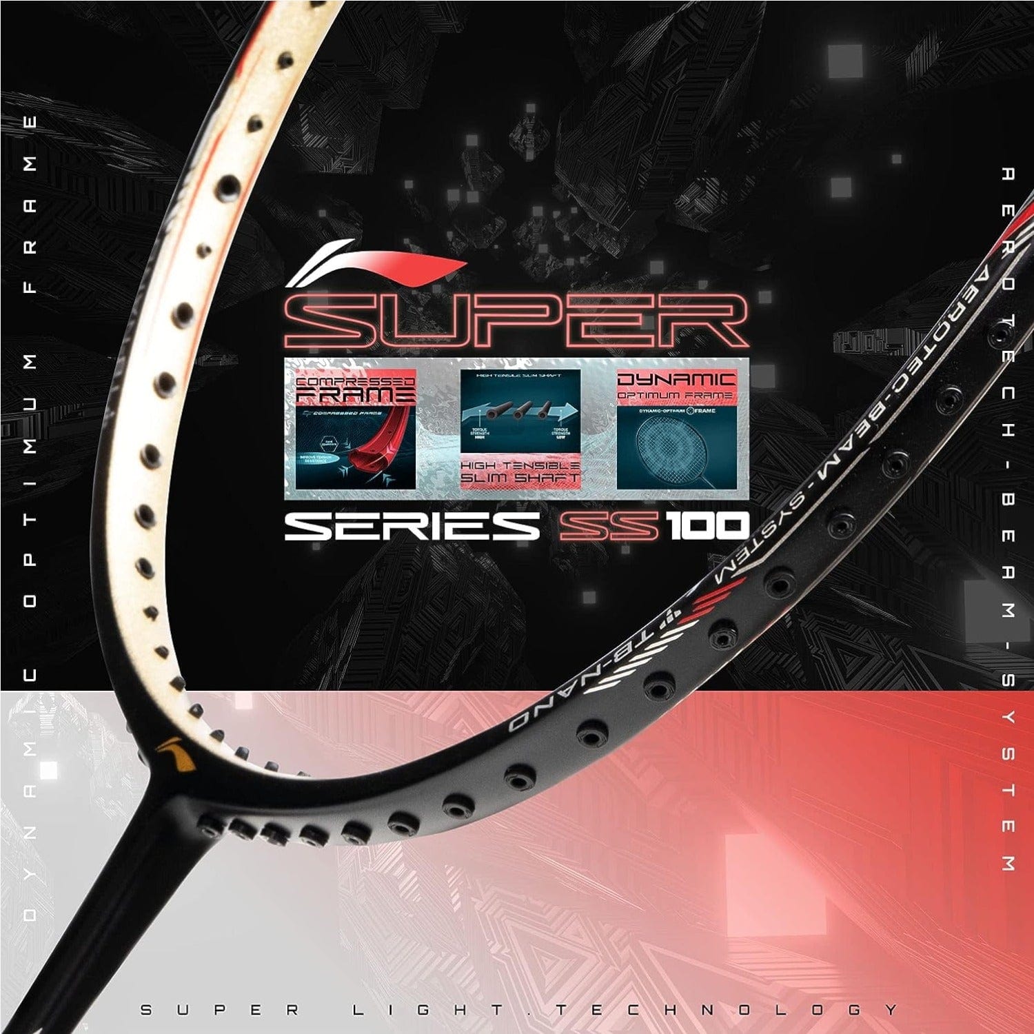 Li-Ning Super Series 100 Badminton Strung Racket – Romjee Sports Llp