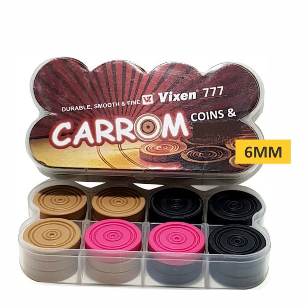 Vixen Plastic Carrom Men VX-777 (6mm)