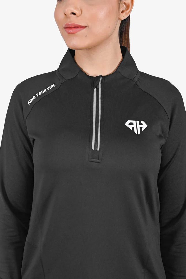 Armour Heavy High Neck Polo Jacket For Women