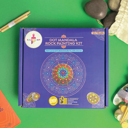 Kalakaram Dot Mandala Rock Painting Kit
