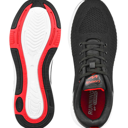 Campus ELEMENTO Black Running Shoes
