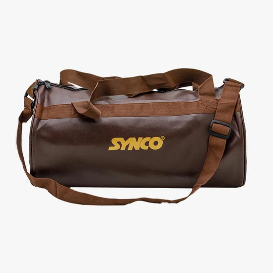 SYNCO Leather Finished Gym Bag