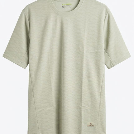 Kangto Rolex Jacquard Round Neck Tshirt