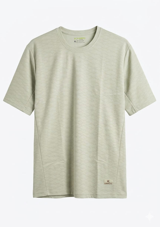 Kangto Rolex Jacquard Round Neck Tshirt