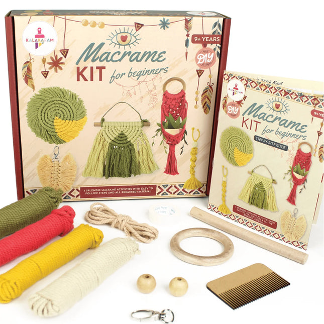Kalakaram Macrame Kit for Beginners Kit
