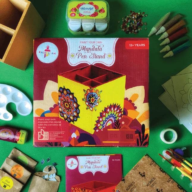 Kalakaram Mandala Pen Stand Painting Kit
