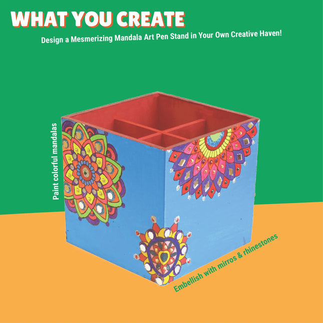 Kalakaram Mandala Pen Stand Painting Kit