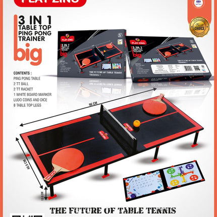 RE 3in1 Table Top Ping Pong Trainer