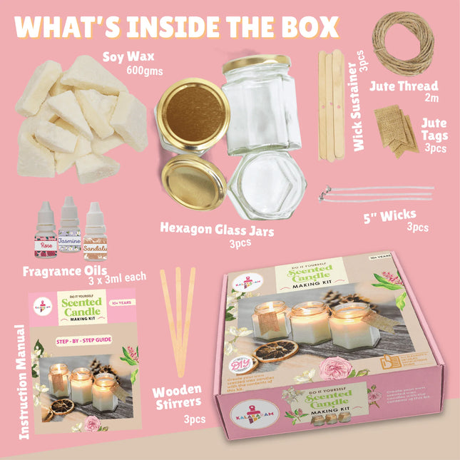 Kalakaram Colored Candle Making Kit