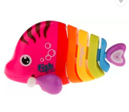 Happy Running Colourful Fish