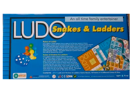 Ekta Board Game Ludo Snakes & Ladders Senior