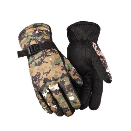 Prago Woolen Warm Camouflage Gloves