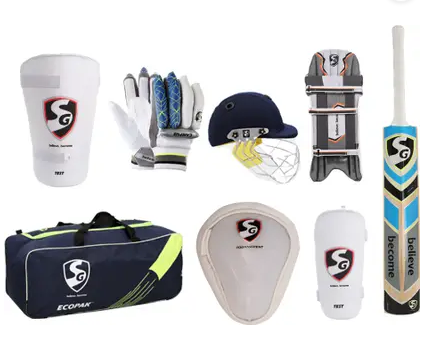 SG Kashmir Willow With Helmet Cricket Kit