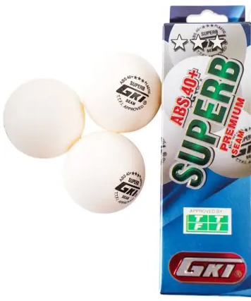 GKI Abs 40+ Superb Premium Seam Table Tennis Ball (PC)